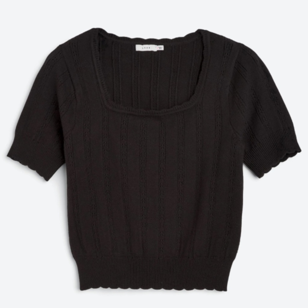 Essaouira Square Neck Knit Top